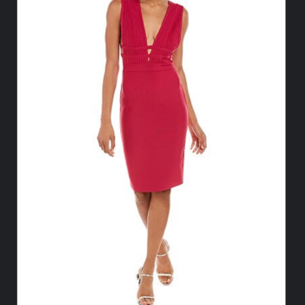 NWT! Bright pink bebe dress